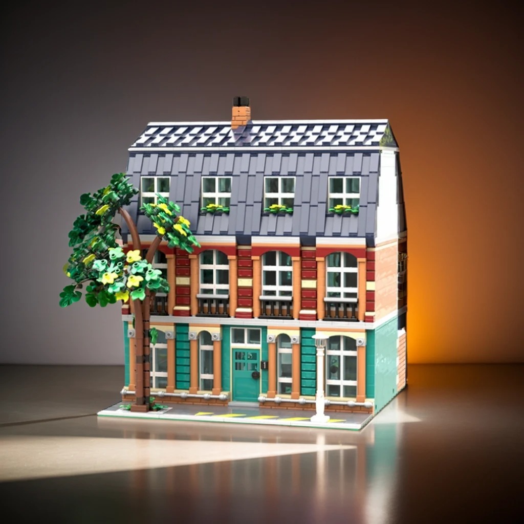 Art Craft Ideas For School - 3332 ชิ้น ชุดสร้างสรรค์ MOC โมดูลาร์ บล็อกสร้างโมเดลโรงเรียน