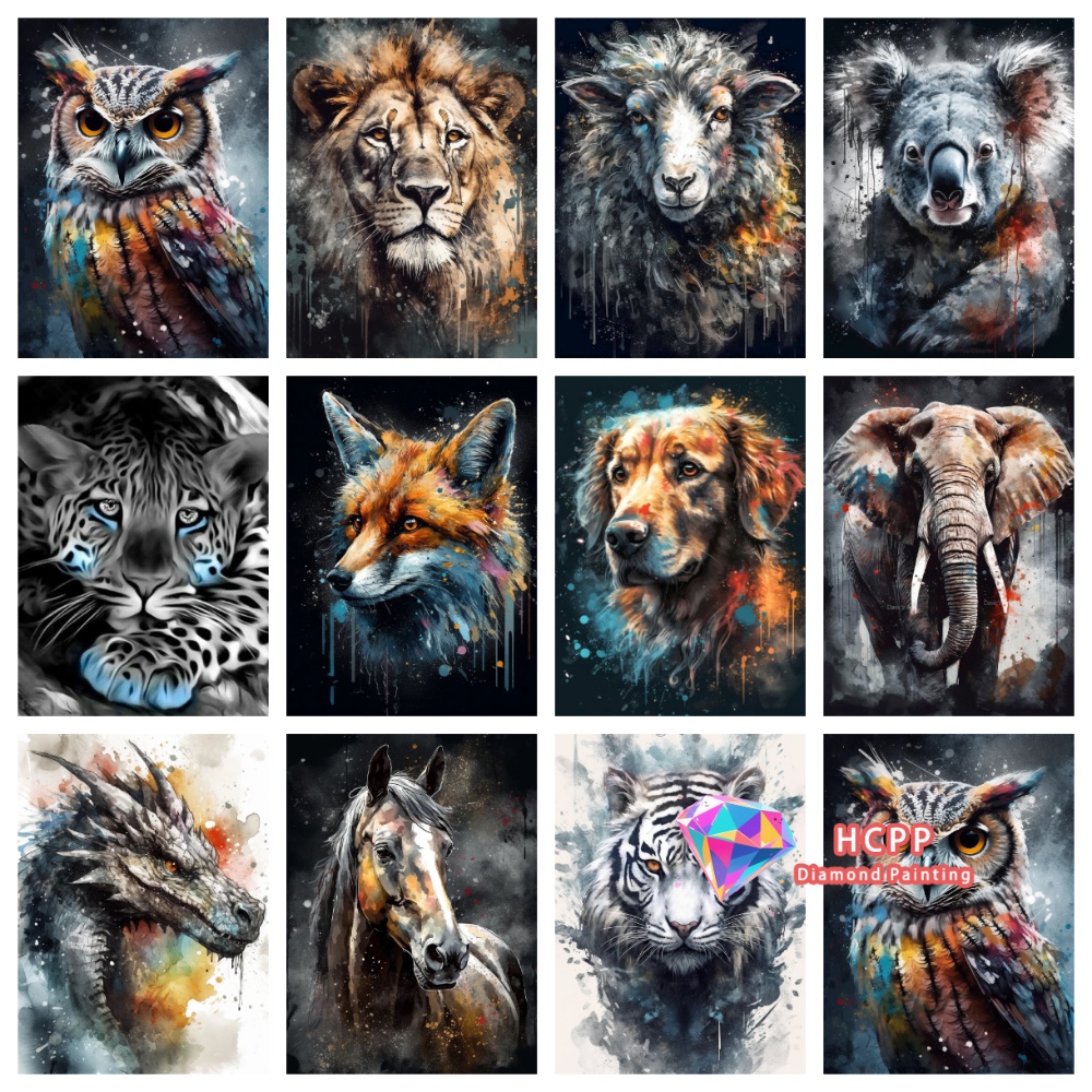 Art Craft Lion - ชุดภาพเพชร 5 มิติ ลายสัตว์ สิงโต โคอาล่า