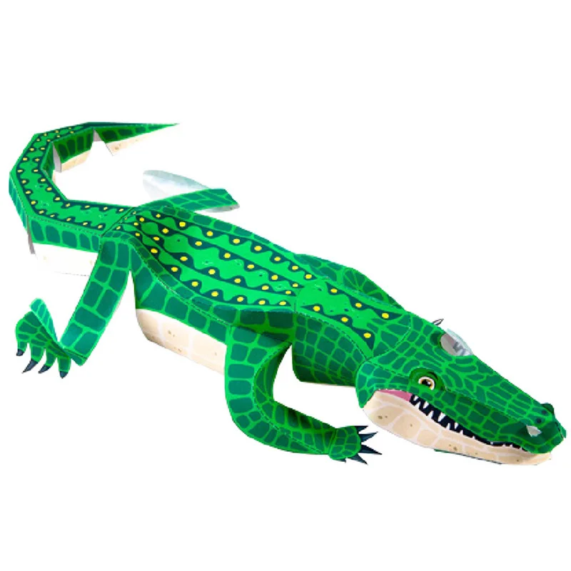 Art Craft Cardboard - จระเข้จระเข้พับ Origami Art Mini น่ารัก 3D