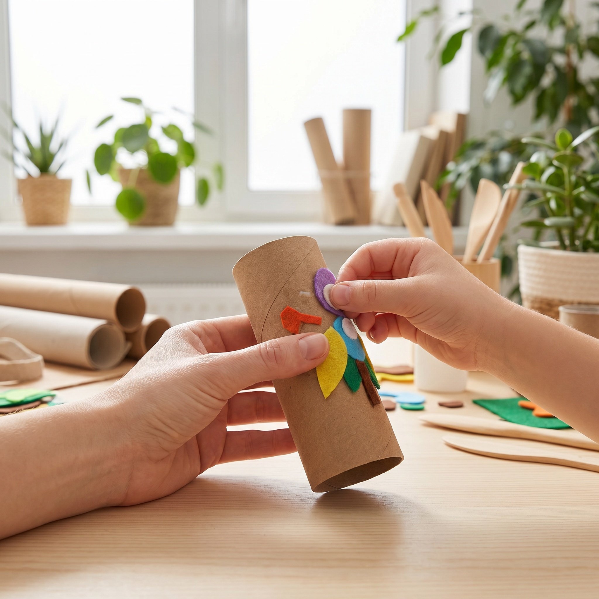Art Craft Youtube - หลอดกระดาษคราฟท์ทรงกระบอกหนา 30 ชิ้น ขนาด 4x1.6 นิ้ว