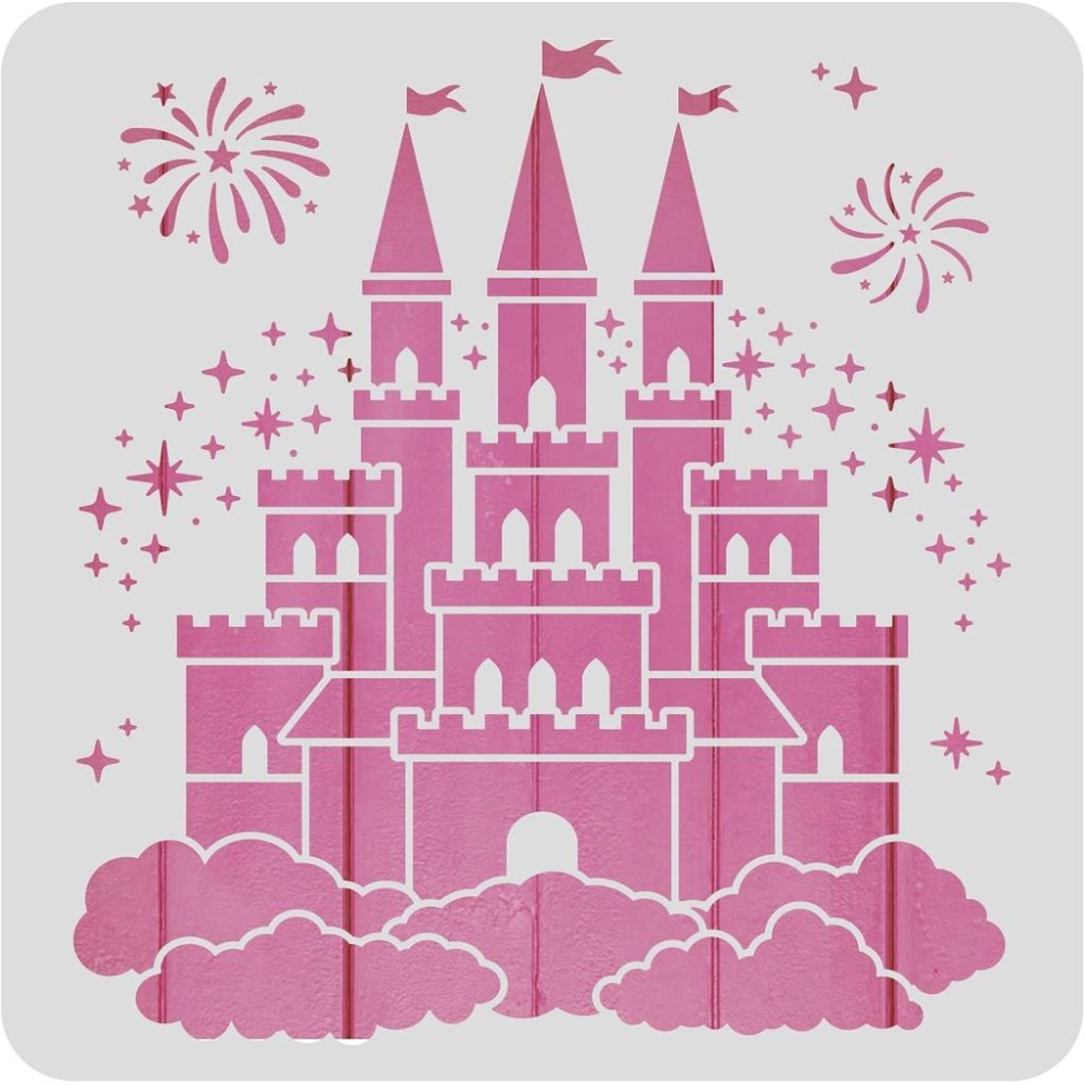 Art Craft Template - แม่แบบลายดาวสำหรับงานศิลปะ DIY ขนาด 12x12 นิ้ว สำหรับงานศิลปะบนกระดาษ