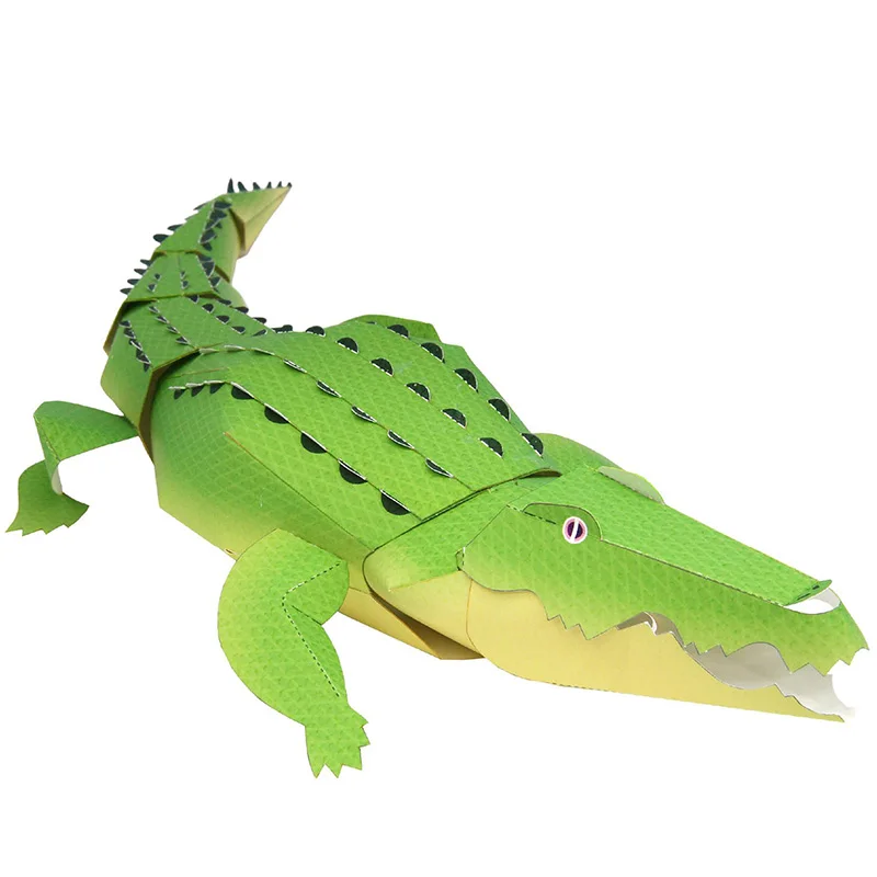 Art Craft Cardboard - จระเข้พับ Origami Art Mini น่ารัก 3D