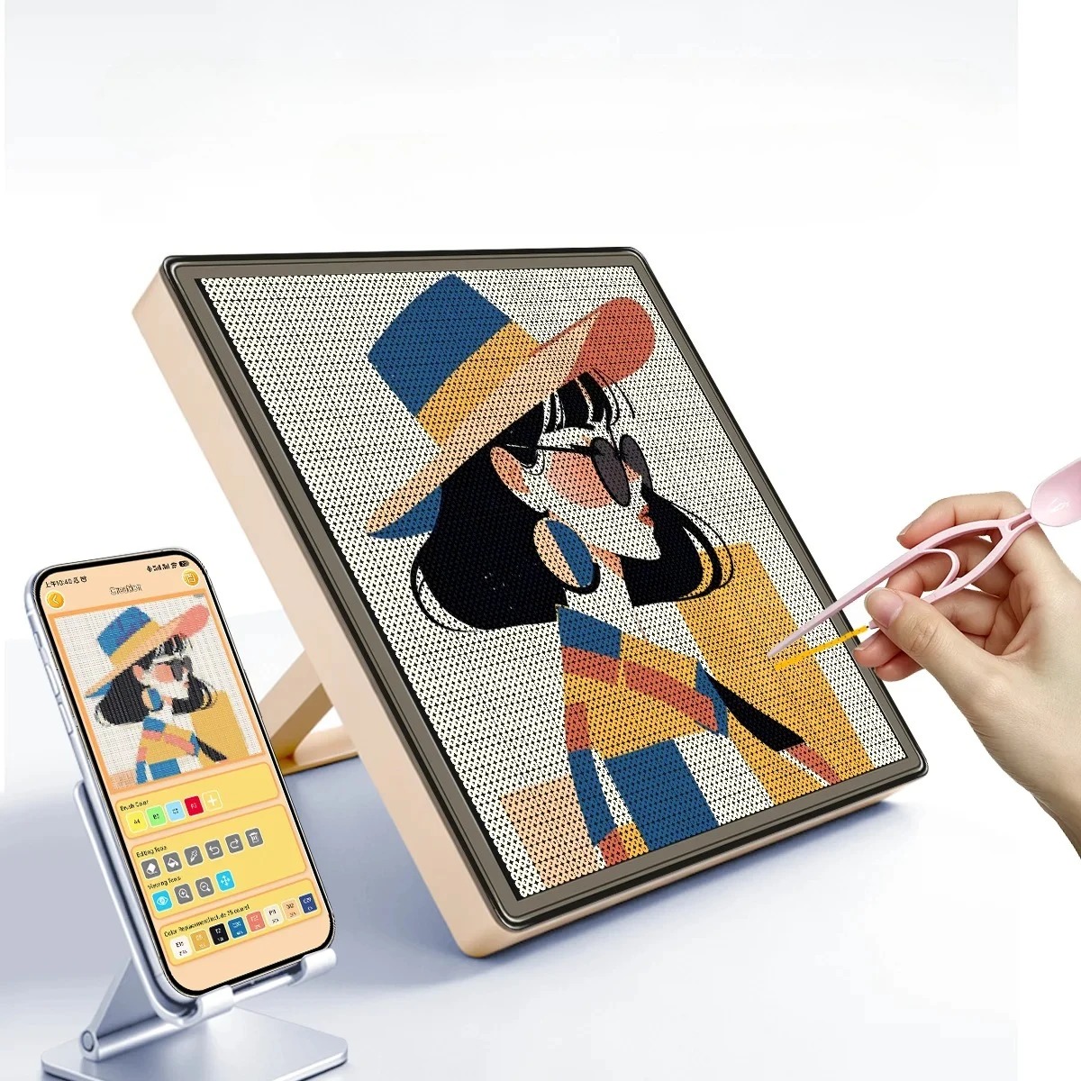 Art Craft App - ชุดอุปกรณ์สร้างสรรค์งานศิลปะด้วยแสง LED แบบ DIY พร้อมแอปควบคุม โคมไฟแสดงผลแบบ