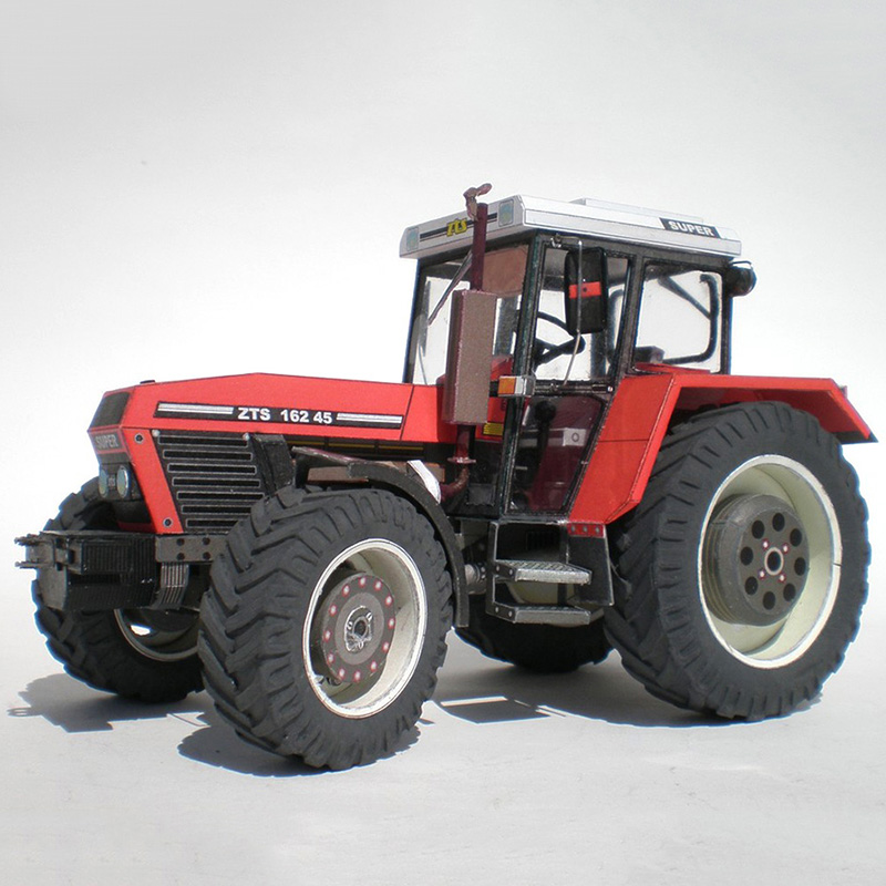 Art Craft Cardboard - Zetor 162 45รถแทรกเตอร์1:32ภาษาเช็คคำศิลปะ Origami พับ3D กระดาษ