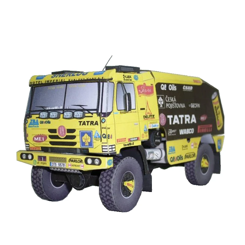 Art Craft Cardboard - Tatra 815 2008 รถบรรทุก 1:53 Dakar