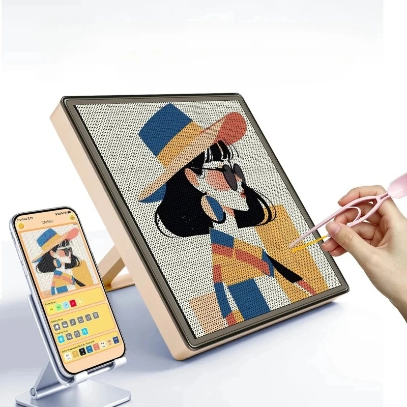 Art Craft App - แผ่นสร้างสรรค์งานศิลปะด้วยลูกปัด LED ควบคุมผ่านแอปพลิเคชันอัจฉริยะ พร้อมแผ่นรีดลูกปัดอิเล็กทรอนิกส์