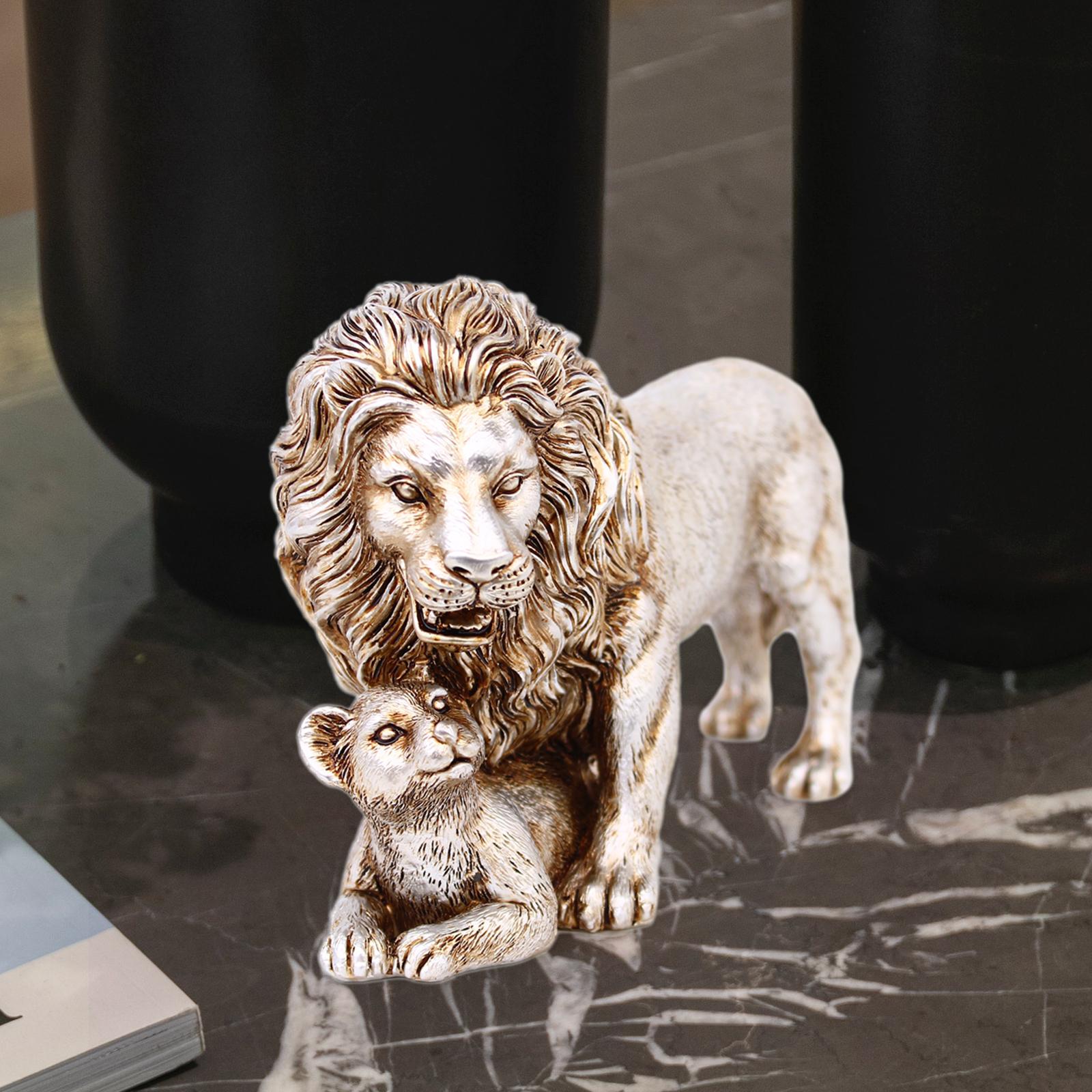 รูปปั้นสิงโต ของตกแต่งบ้าน งาน - Art Craft Lion บทวิจารณ์และราคา