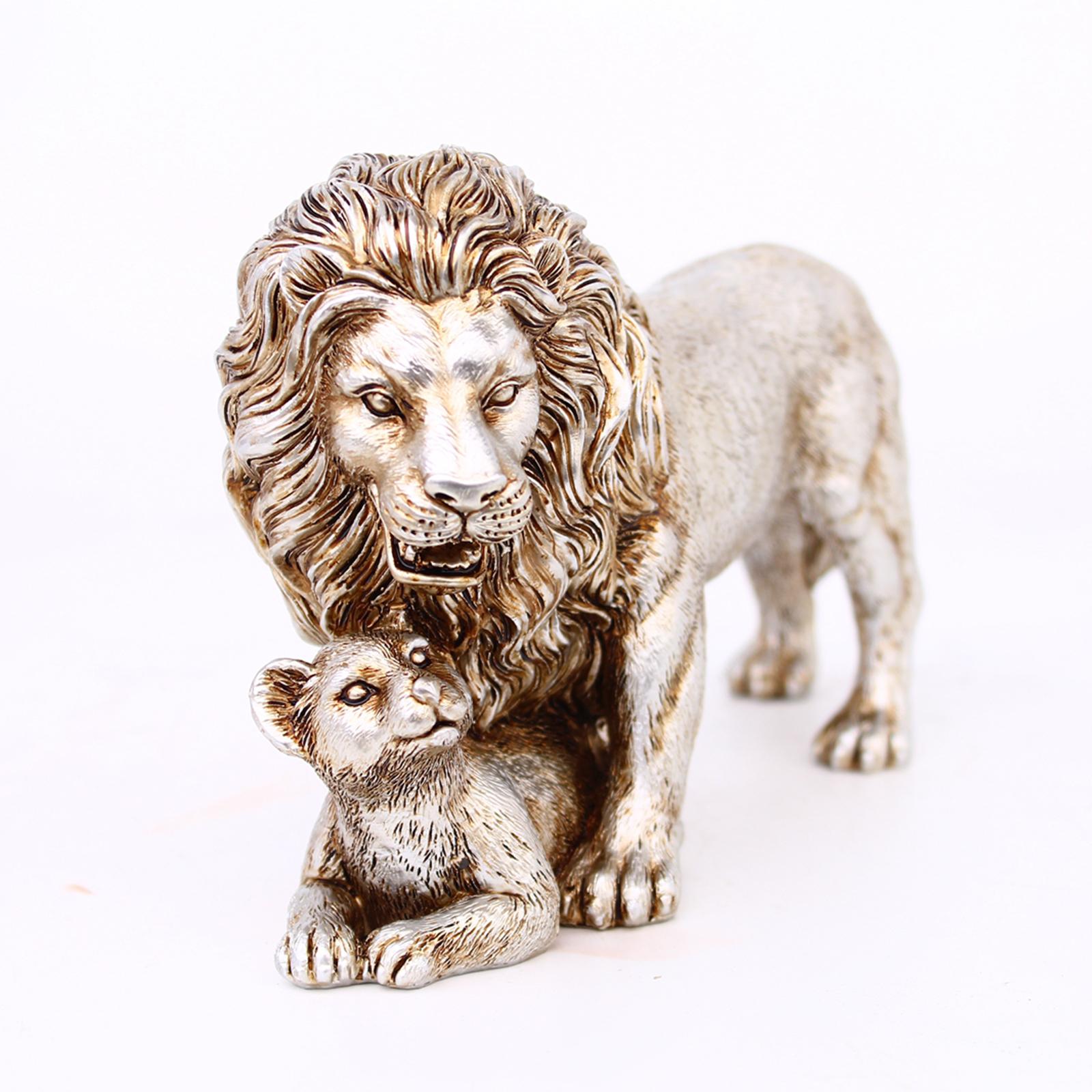 รูปปั้นสิงโต ของตกแต่งบ้าน งาน - Art Craft Lion บทวิจารณ์และราคา