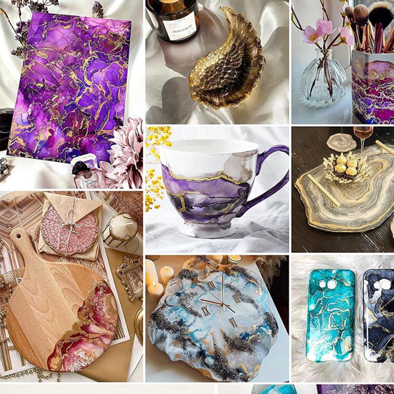 1 ชุดเรซิ่นPigment Kit Artหมึก - Alcohol Ink Set บทวิจารณ์และราคา