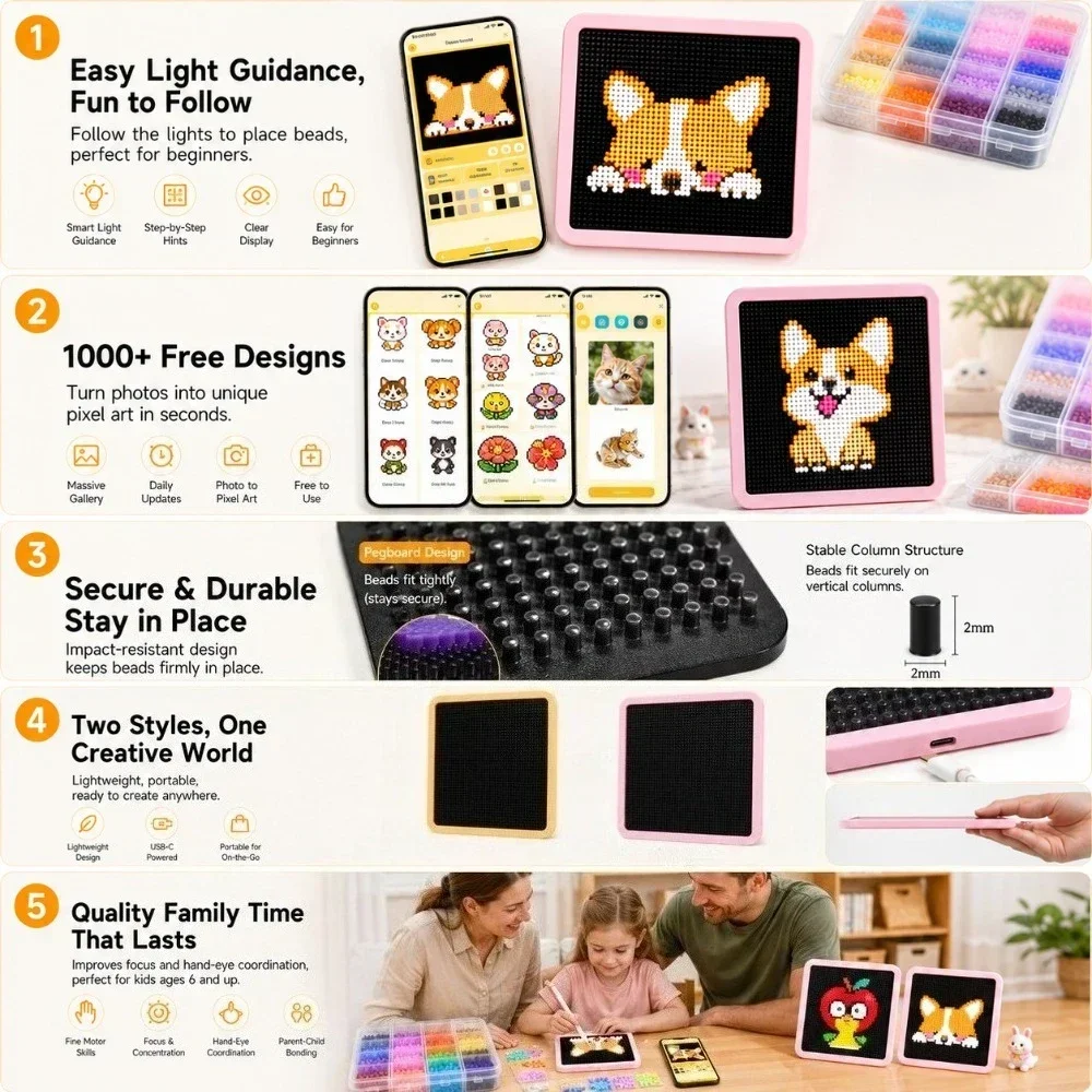 แผงไฟ LED แบบ Fuse Beads พร้อม - Art Craft App บทวิจารณ์และราคา