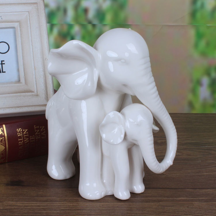 ช้างกระเบื้องพอร์ซเลนหยกสีขาวส - Art Craft Mother'S Day บทวิจารณ์และราคา