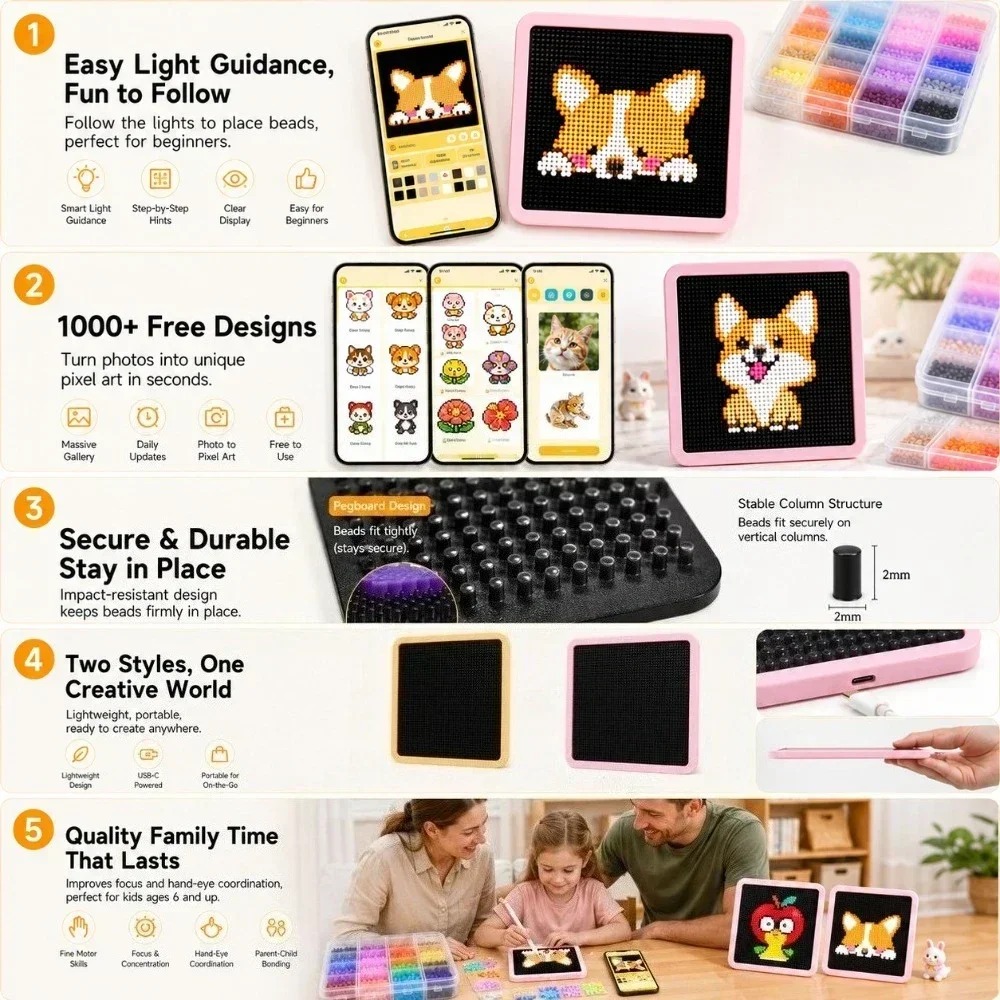 แผงไฟ LED แบบ Fuse Bead พร้อมแ - Art Craft App บทวิจารณ์และราคา