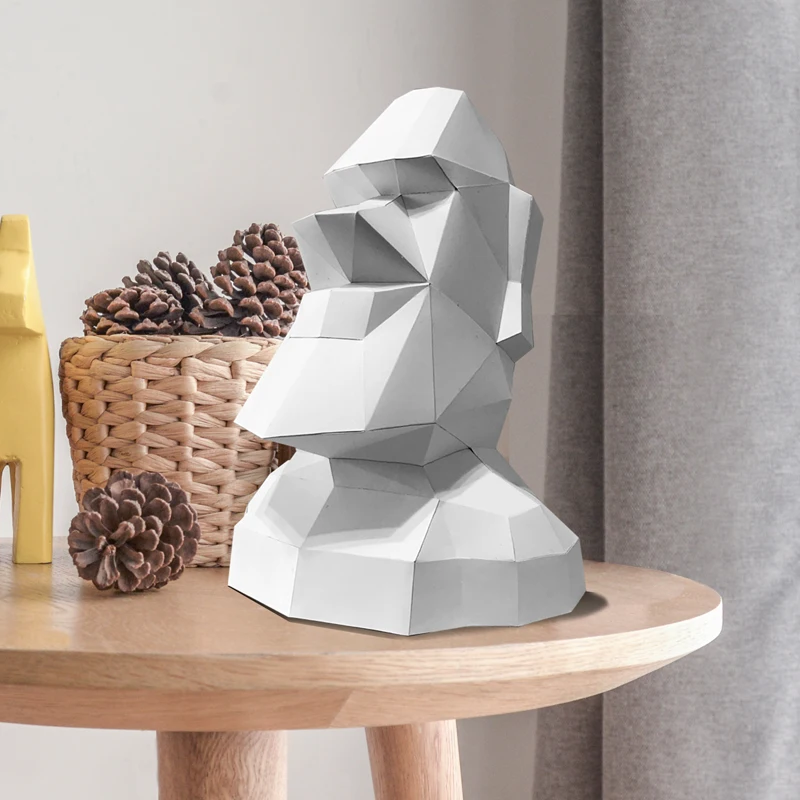 ขนาดใหญ่ขนาดเกาะอีสเตอร์ Moai  - Art Craft Cardboard บทวิจารณ์และราคา