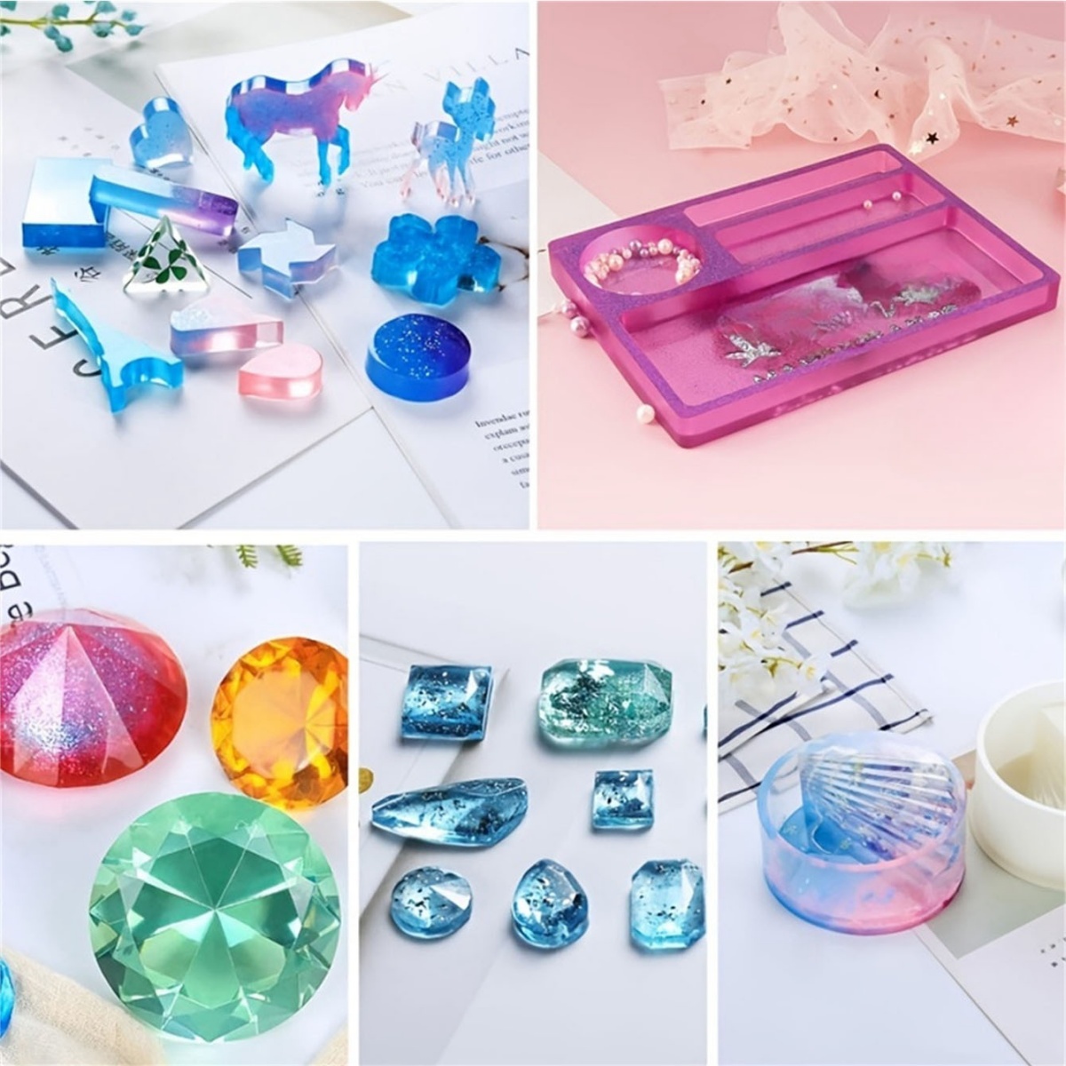 10 สี/ชุดโปร่งแสงเข้มข้นเรซิ่น - Alcohol Ink Set บทวิจารณ์และราคา