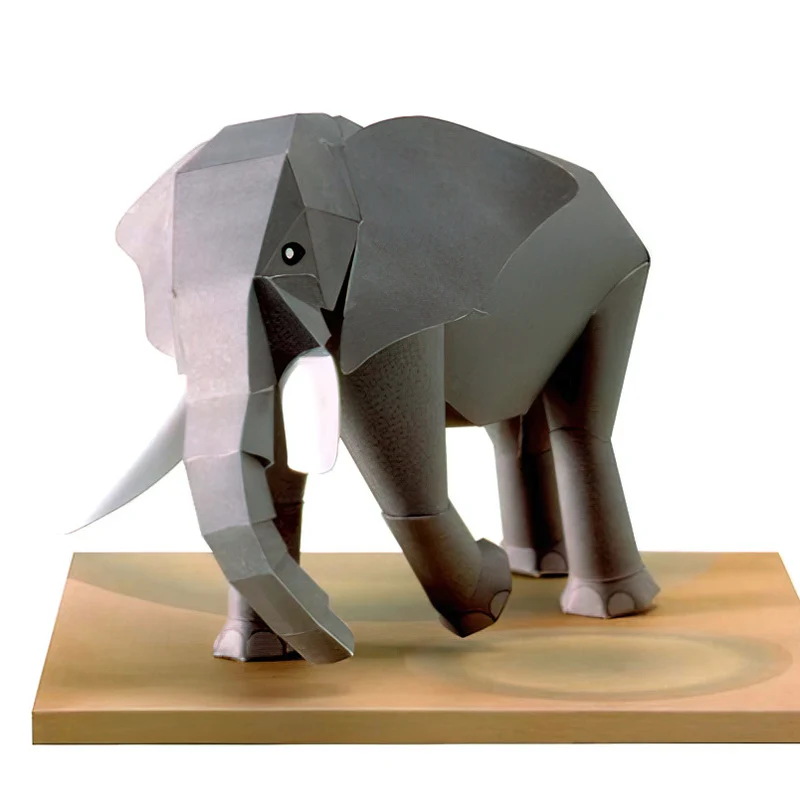 ช้างแอฟริกัน Origami Art Mini  - Art Craft Cardboard บทวิจารณ์และราคา