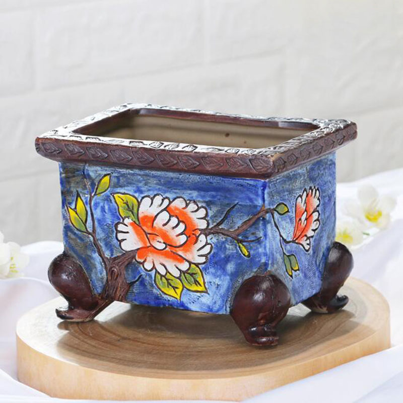 เกาหลีสไตล์ Handpainted ดอกไม้ - Art Craft Vase บทวิจารณ์และราคา