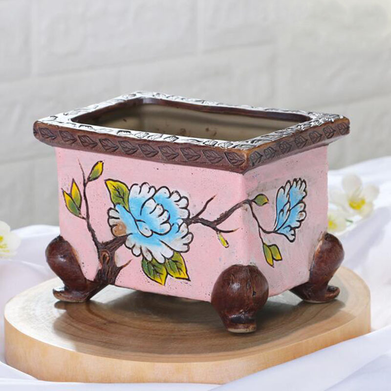 เกาหลีสไตล์ Handpainted ดอกไม้ - Art Craft Vase บทวิจารณ์และราคา