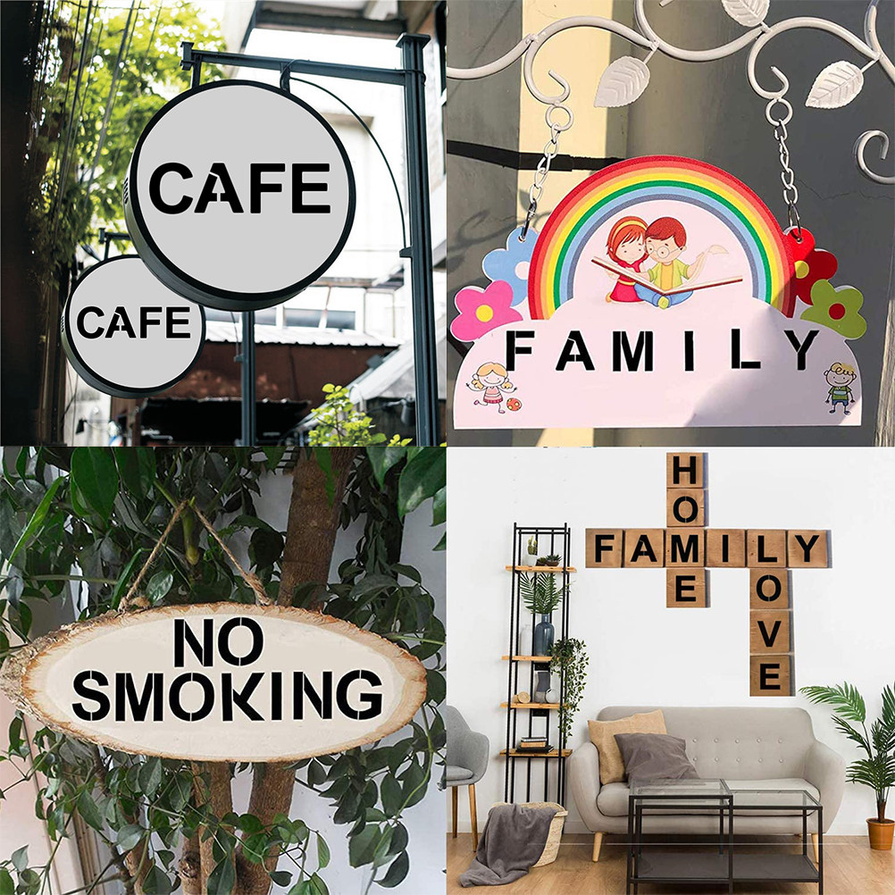 36 ชิ้น ลายฉลุตัวอักษรและตัวเล - Art Craft Template บทวิจารณ์และราคา
