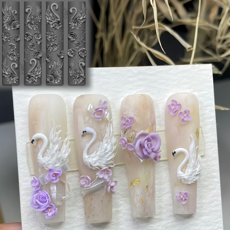 แม่พิมพ์ซิลิโคนลายดอกกุหลาบหงส - Art Craft Template บทวิจารณ์และราคา