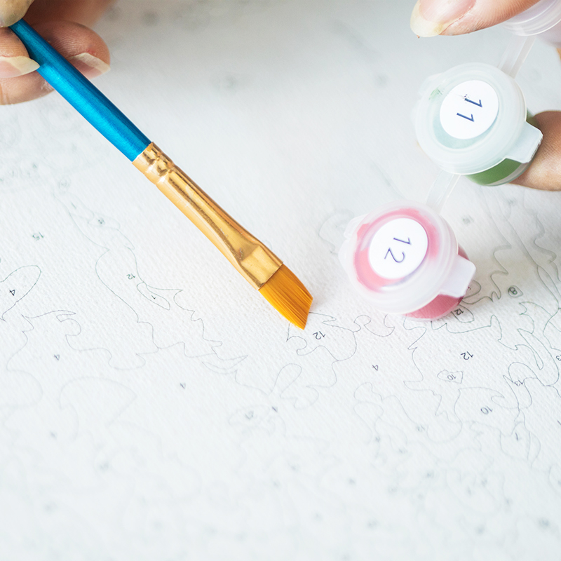 ภาพวาดระบายสีตามตัวเลข ลายสิงโ - Art Craft Lion บทวิจารณ์และราคา
