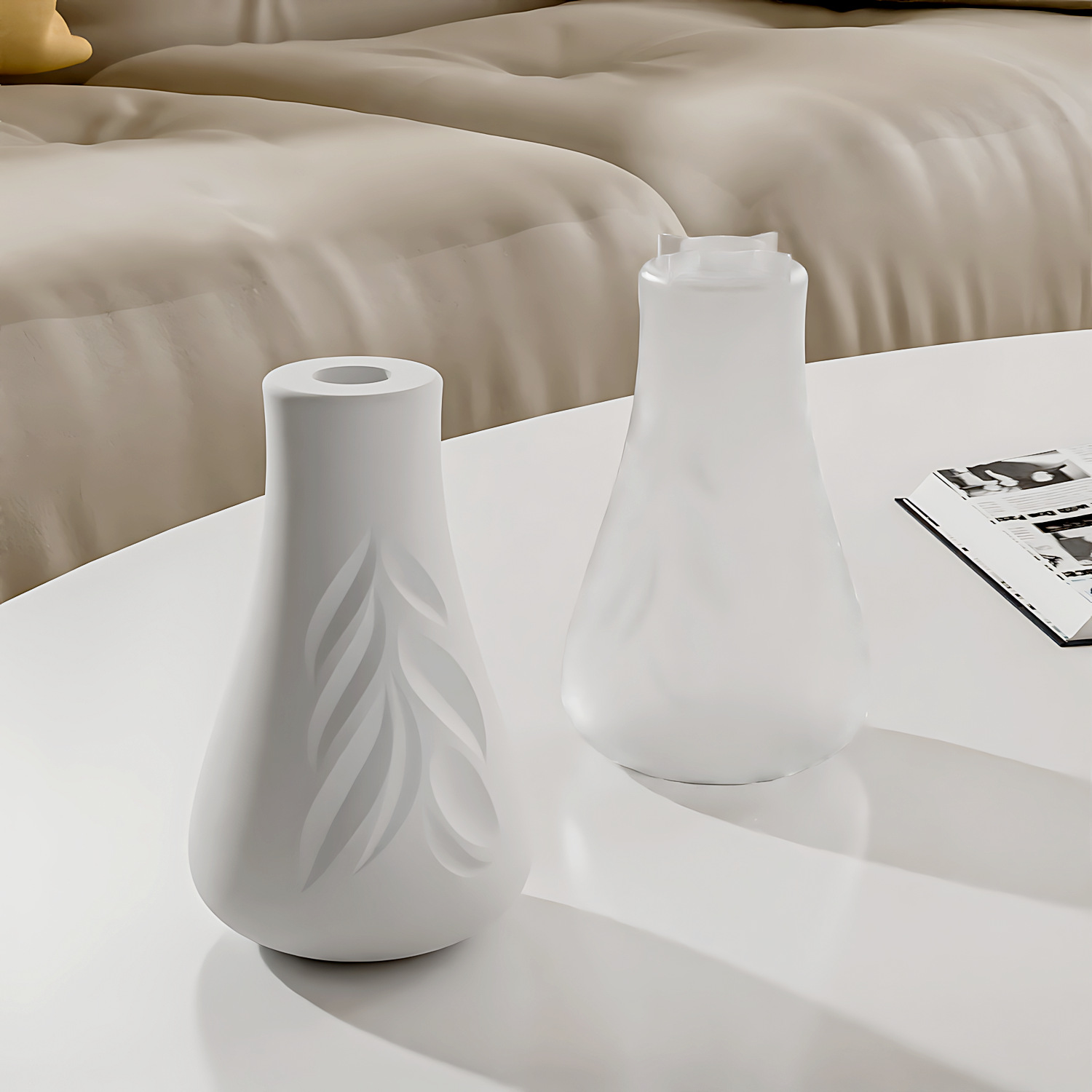 Leaf Texture แจกันแม่พิมพ์ซิลิ - Art Craft Vase บทวิจารณ์และราคา