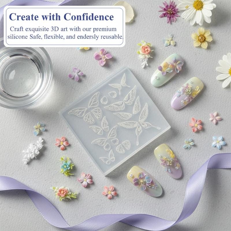แม่พิมพ์ซิลิโคนสำหรับทำเล็บ ลา - Art Craft Template บทวิจารณ์และราคา