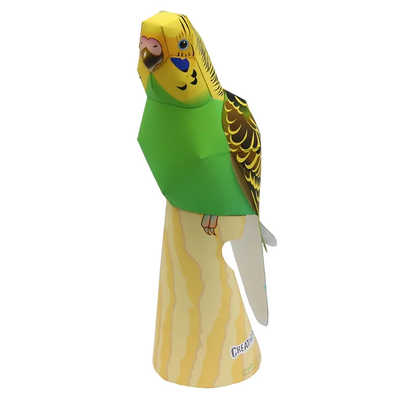 Budgerigar Parrot Bird Handmad - Art Craft Cardboard บทวิจารณ์และราคา
