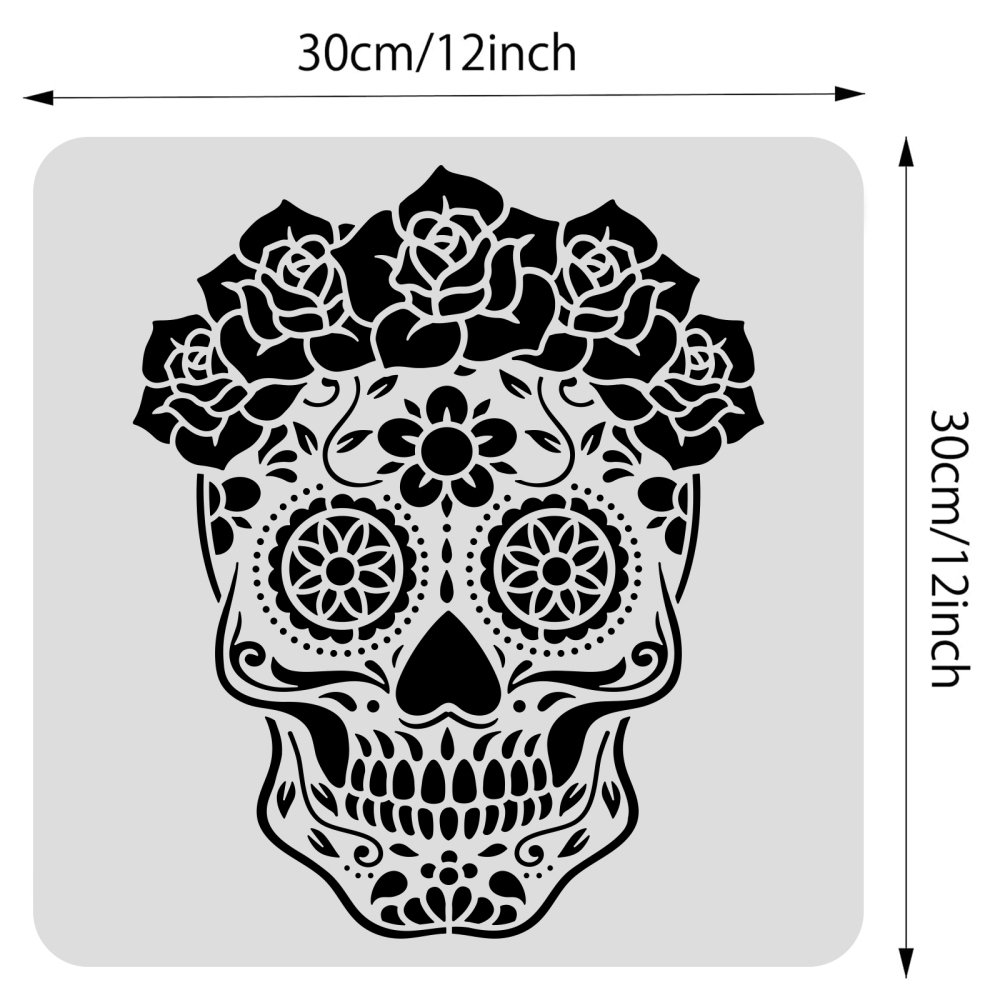12in เม็กซิโกกะโหลกศีรษะน้ำตาล - Art Craft Template บทวิจารณ์และราคา