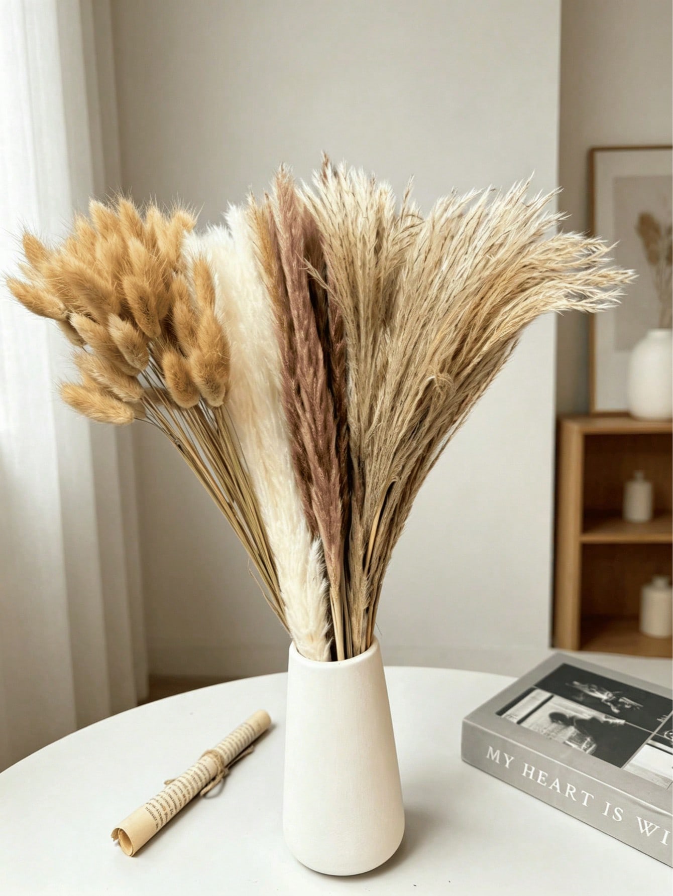 10/20/30 ชิ้น หญ้าแพมพัสประดิษ - Art Craft Vase บทวิจารณ์และราคา