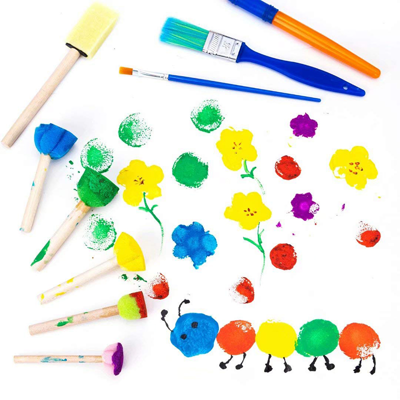 ชุดฟองน้ำและแปรงทาสีแบบรวม – ฟ - Art Craft Workshop บทวิจารณ์และราคา