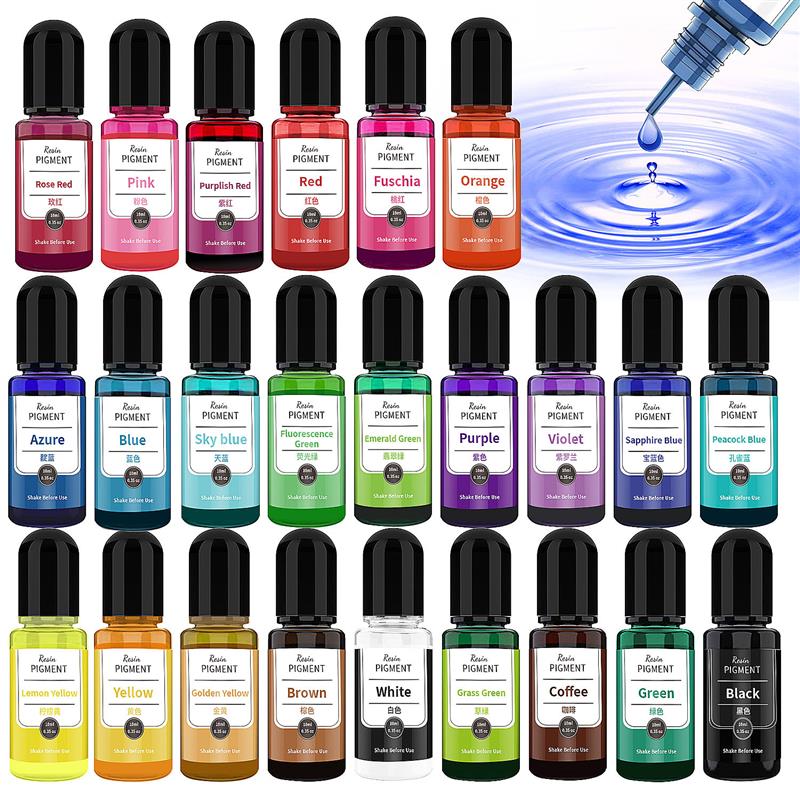 หมึกพิมพ์24สีศิลปะสีแอลกอฮอล์เ - Alcohol Ink Set บทวิจารณ์และราคา
